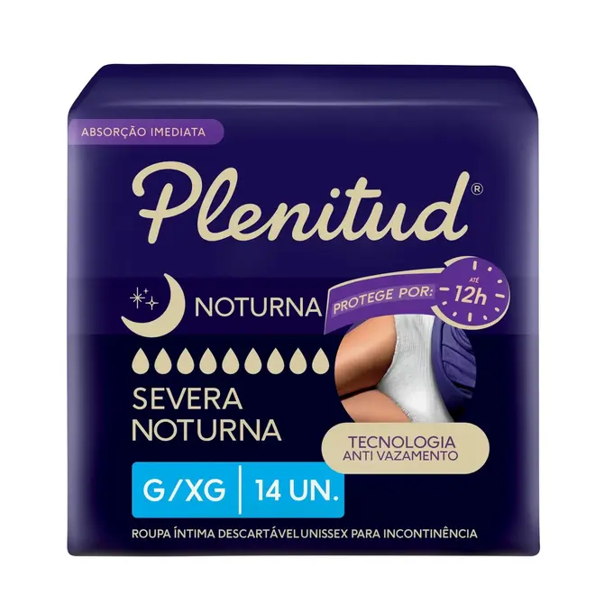 ROUPA INTIMA PLENITUD NOTURNA G/XG 14UN