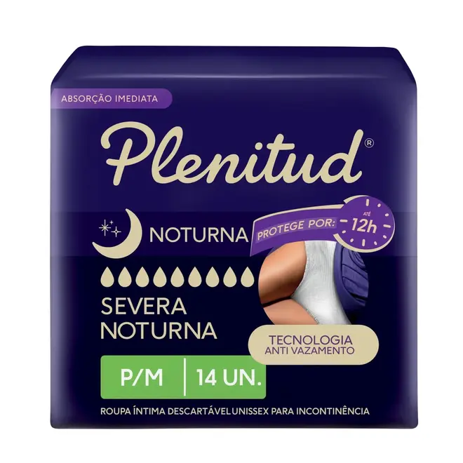 ROUPA INTIMA PLENITUD NOTURNA P/M 14UN