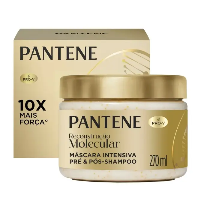 MASCARA INTENSIVA PANTENE PRE E POS SHAMPO REC MOLECUL 270ML