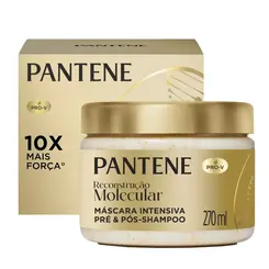 MASCARA INTENSIVA PANTENE PRE E POS SHAMPO REC MOLECUL 270ML