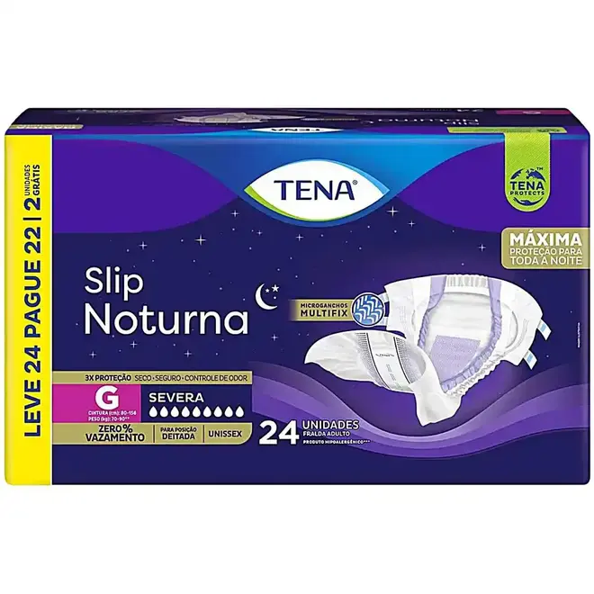 TENA FRALDA SLIP NOTURNA L24P21U X3 G