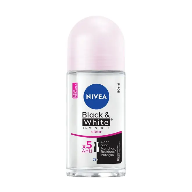 DES NIVEA ROLL-ON BLACK WHITE CLEAR 50ML