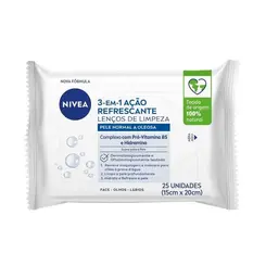 LENCO NIVEA DEMAQUILANTE  ACAO REFRESCANTE 25UNIDS