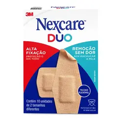 CURATIVO NEXCARE DUO VARIADOS 10UN 3M