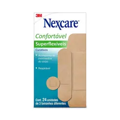 CURATIVO NEXCARE SUPERFLEXIVEIS VARIADOS 24UN 3M