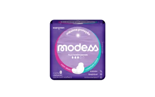 ABSORVENTE MODESS SUAVE COM ABAS 8UN 1