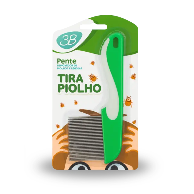 PENTE FINO DE ACO TIRA PIOLHO VERDE COM CABO 3B