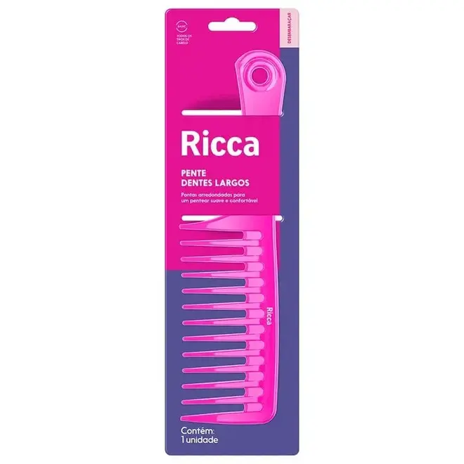 PENTE PARA CABELO RICCA BASIC DENTES LARGOS REF 990