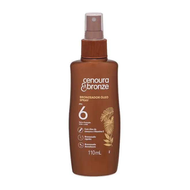OLEO BRONZEADOR CENOURA & BRONZE SPRAY FPS6  110ML