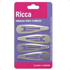 PRESILHA TIC TAC RICCA METALLIC BLONDE