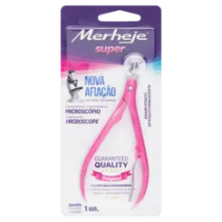 ALICATE PARA CUTICULAS GRATIS ESPATULA ROSA BASIC 1UN MERHEJ