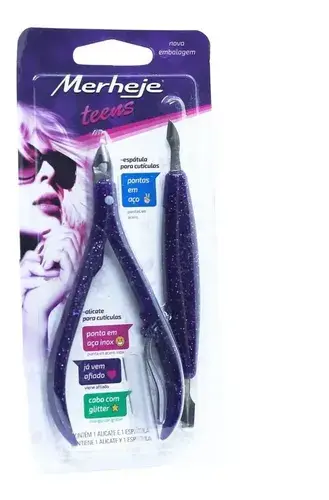 ALICATE PARA CUTICULAS TEENS C/ ESPATULA