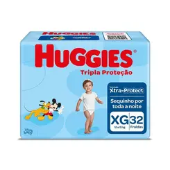 FRALDA HUGGIES TRIPLA PROTECAO MEGA XG C/32