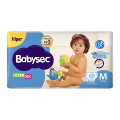 FRALDA BABYSEC ULTRA HIPER TAM M C/ 68UN