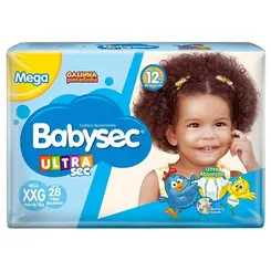 FRALDA BABYSEC ULTRA MEGA TAM XXG C/ 28UN