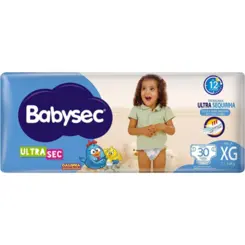 FRALDA BABYSEC ULTRA MEGA TAM XG C/ 30UN