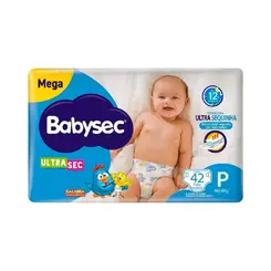 FRALDA BABYSEC ULTRA MEGA TAM P C/ 42UN
