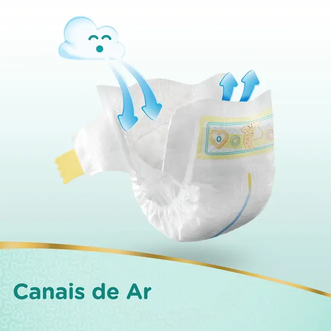 FRALDA PAMPERS PREMIUM CARE RN+ 36 UNIDADES