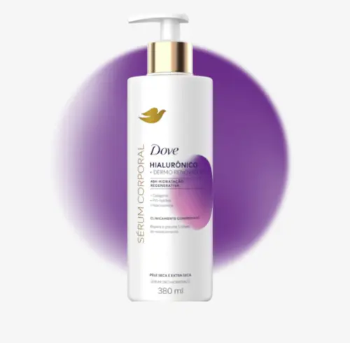 SERUM CORPORAL HIDRATANTE DOVE HIALU+DERMO RENOVADOR 380ML