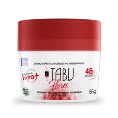 DESODORATE CREME TABU FLORES 55G