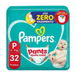 FRALDA PAMPERS PANTS MEGA P 32UN
