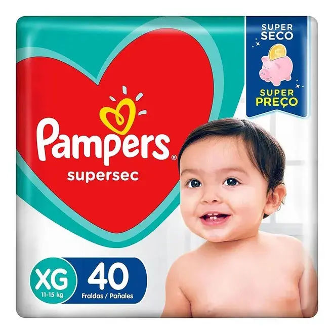 FRALDA PAMPERS SUPERSEC HIPER XG 40UN