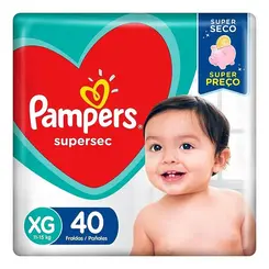 FRALDA PAMPERS SUPERSEC HIPER XG 40UN