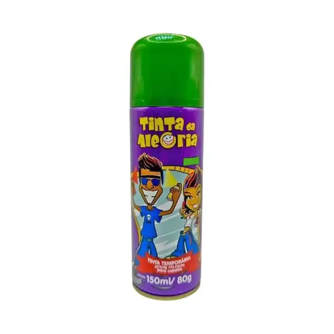 HAIR SPRAY TINTA DA  ALEGRIA VERDE   150ML