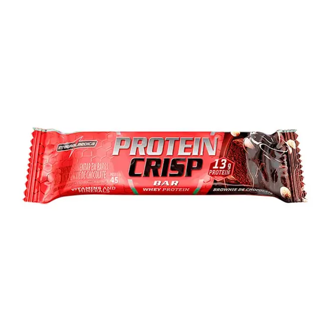 BARRA DE PROTEINA CRISP BROWNIE DE CHOCOLATE 45G