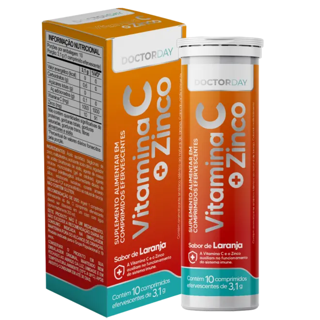 DOCTOR DAY VITAMINA C + ZINCO 1G EFERVESCENTE 3,1G 10CPR