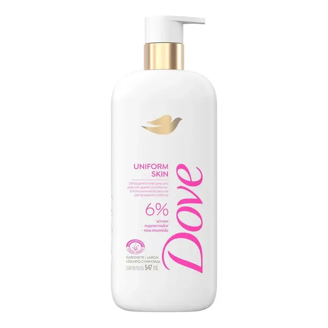 SABONETE LIQUIDO DOVE UNIFORM SKIN 547ML PUMP