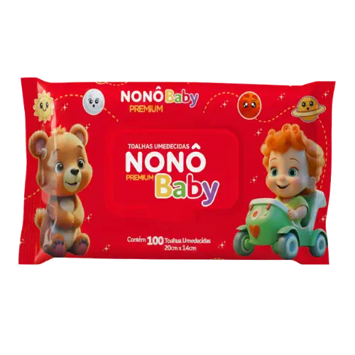 TOALHA UMEDECIDA NONO BABY PREMIUM 100UND