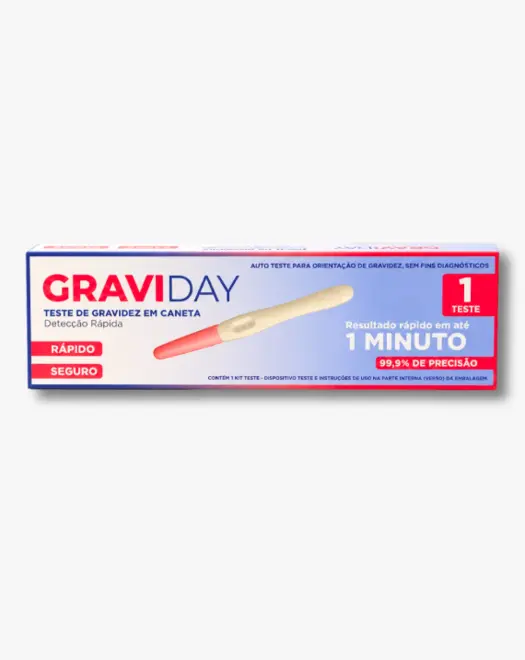 TESTE DE GRAVIDEZ CANETA GRAVIDAY 1UN