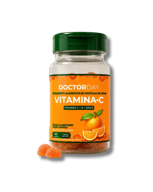 DOCTOR DAY VITAMINA C + D + ZINCO SABOR LARANJA 40 GOMAS