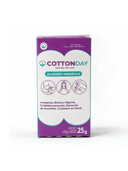 ALGODAO HIDROFILO COTTONDAY 25G