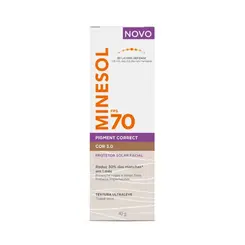 PROTETOR SOLAR FACIAL MINESOL PIGMENT CORRECT FPS70 3.0 40G