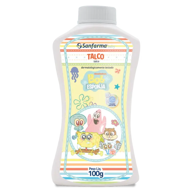 TALCO VEGETAL BABY  BOB ESPONJA 100G