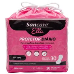 PROTETOR DIARIO SANCARE ELLA  SEM  ABAS BOLSINHA  30 UNID