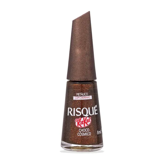 ESMALTE RISQUE KITKAT METALICO CHOCO COSMICO 8ML