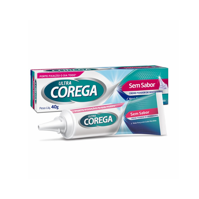Corega Ultra Creme Sem Sabor 40g Corega Ultra Creme Sem Sabor 40g