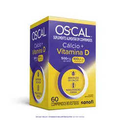 Cálcio 500mg + Vitamina D 400UI Os-Cal D 60 comprimidos